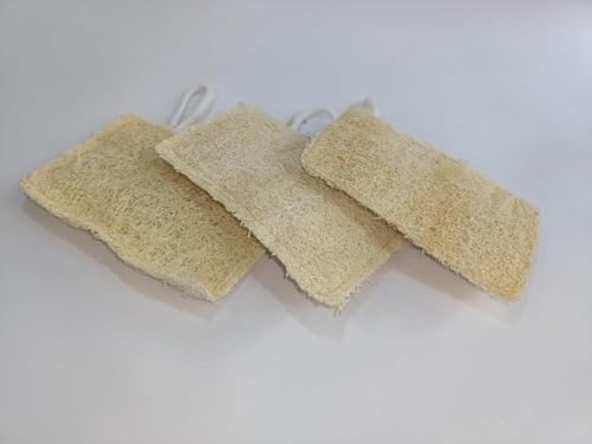 Natural Loofah Body Scrubber, Organic Bath Scrub & Exfoliating Brush