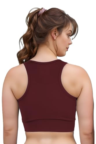 Image of Sports Bra for Women | Non-Padded High Support Gym, Yoga & Running Bra | Seamless Sweat-Wicking Polyester Workout Bra