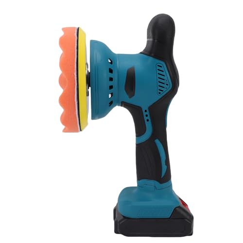 Itonash Polchero de Búfer de Automóvil Inalámbrico, 8 Velocidades 5500 Rpm Recargable de la Máquina de Pulido Orbital de 6 Pulgadas con Batería de 1300 (Enchufe de la UE)