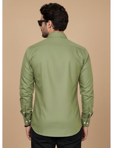 Image of Diverse Men's Solid Formal Shirt | Premium Poly Cotton Full Sleeve Regular Fit Shirt for Men | Stylish Office, Business & Casual