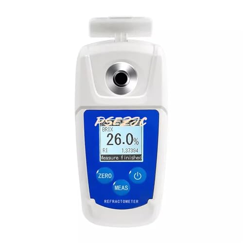 Refractometer, Sugar Refractometer Digital Display Fruit Sugar Meter Fruit Juice Beverage Sugar Content Meter Detector,for Honey,ph Refractometer