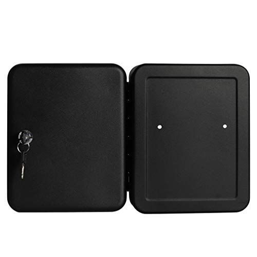 Boîte de rangement pour clés 24 crochets noir mat Jssmst Medium