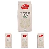 El Granero Integral - Gluten de Trigo - 500 g - Alto Contenido en Proteínas y Fibra - Fuente de Hierro y Minerales - Apto para Veganos - Alimento Natural (Paquete de 4)