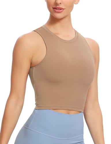 Image of Natural Feelings Nudi Sports Bras for Women Removable Padded Yoga Tank Tops Sleeveless Fitness Workout Crop Tops