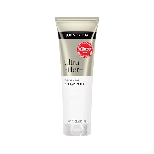 John Frieda ULTRAfiller+ Thickening Shampoo, Strengthening Shampoo for Damaged or Thin Hair, Infused...
