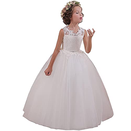 Abaowedding Flower Girl Dresses First Communion Dresses Girls Pageant Dresses Ball Gown Lace up Girl Dresses