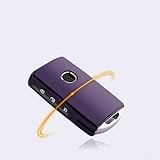 Jonikuper Auto-Klimaanlagen-Aufkleber für Renegade 2014–2022 LHD, silberfarbene Zierleiste, dekorativer Auslass-Dekor-Aufkleber, 2 Stück, ABS-Innenzubehör für (lila)