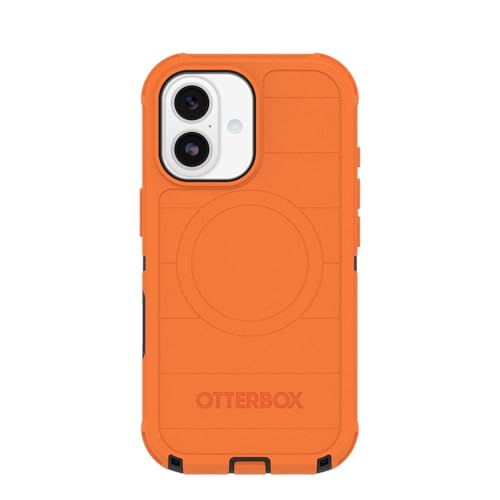 Image of OtterBox iPhone 17 Defender Pro Series Case - Blaze Orange - Tough, Rugged & Durable iPhone Case, Snaps on MagSafe