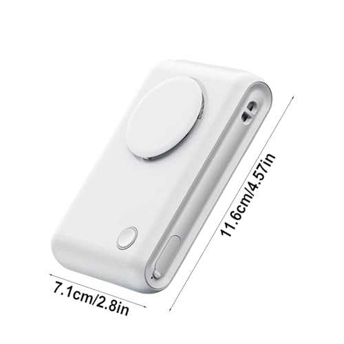 Ventilador de cinturón portátil y recargable de 7,1 x 11,6 cm para el calor de verano 3
