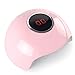 Produktbild Saint-Acior 24w UV/LED Lampe für Gel Nägel USB Stecker Nagellampe mit Intelligenter Lampenfunktion UV Gel Nageldesign Trocknergerät mit Timer 30s/60s/90s für JEDES GEL(Pink)