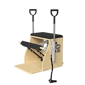 Pilates Chair, Pro Split-Pedal Stability Pilates Combo Chair with Handles, Yoga Fitness Trainer, Pilates Reformer Machine, Pilates Equipment Perfect for Home Use & Gym Workout, Multi-Color