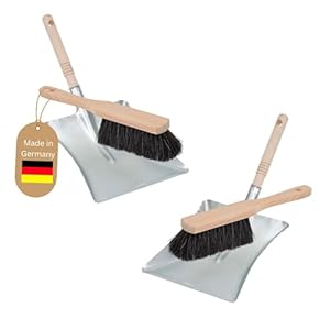 Novaliv 2X Kehrset Kehrblechgarnitur Handfeger
