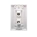 Cat6 Wall Plate and Keystone,Fly Tiger,Rj45 Jack Ethernet Connector,Female to Female,White (2 Port)
