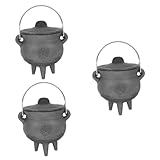 Artisanat de statue de chaudron - le décor est fait de fer, qui peut être utilisé pendant longtemps, décor de sorcière.