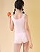 FEOYA Teen Girls Training Bra Round Neck Padded Camisole Solid Soft Breathable Tank Top Cotton Lightweight Bralette Cami Undershirts with Shelf Bra 8-9 Years 2Pack