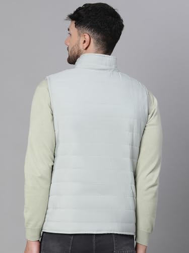Image of oxolloxo Men's Aztec Print Zip Lined Sleeveless Reversible Quilted Jacket