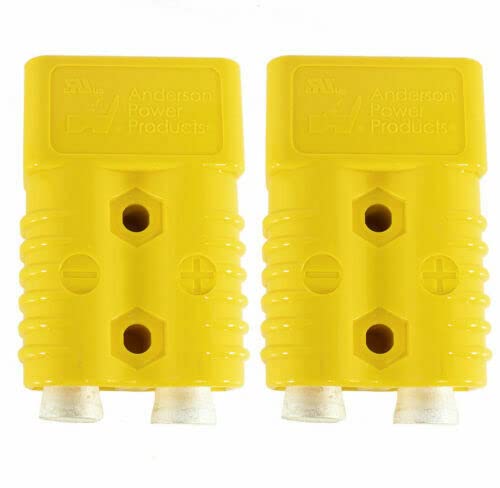 2X Anderson Connector 1/0 AWG Gauge Yellow Power Ground Quick Disconnect SB175
