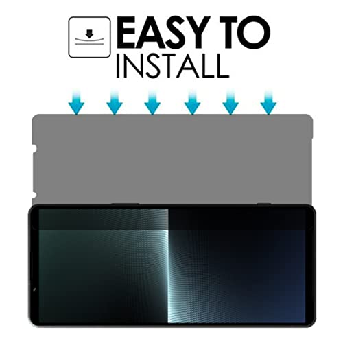 Viesup [2 Pack Anti-Spy Anti-Scratch 9H-Hardness Easy To Install Privacy Protective Glass Screen Protector For Sony Xperia 1 V 2023 thumb #6