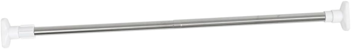 Telescopic Shower Curtain Rod No Drilling Required Tension Pole Clothes Rail for Bathroom Closet Use Heavy Duty Design