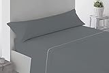Energy Colors Textil - Excellent 105 - Juego SÁBANAS Completo 3 Piezas Verano Cama 105 x 190-200 cm (Antracita)