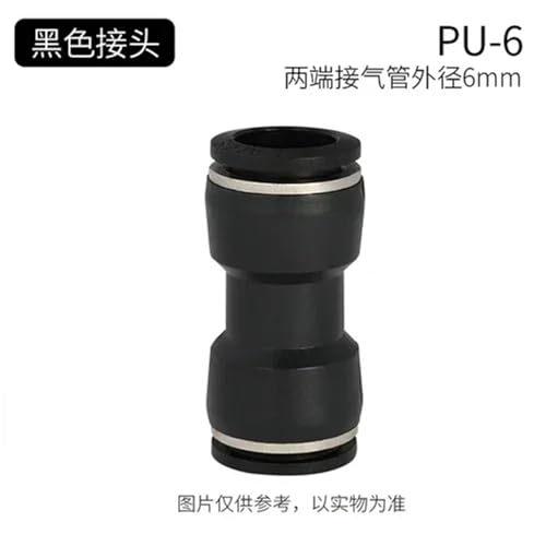 Conector neumático rápido PU-6 unión recta de manguera de aire industrial 6mm 3