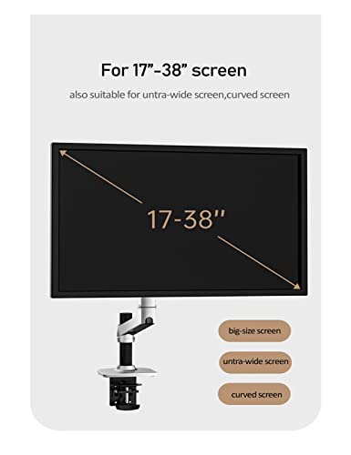 Support de moniteur 17-38 pouces à ressort mécanique avec mât 600mm - 5