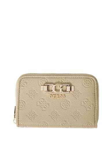 Porte-monnaie GUESS Anise SLG fermeture éclair portefeuille kaki sauge à logo pour femme