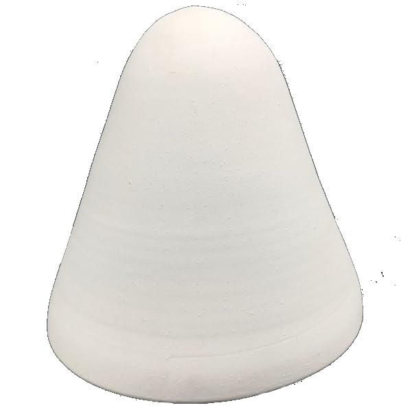 Alfareria Toledana Aplique artesanal de pared para colgar BLANCO mate exterior e interior 20 x 18cm