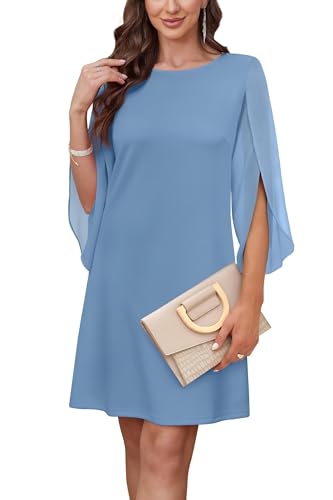 RUMIA Womens Cocktail Dresses Flutter Sleeve Wedding Guest Dresses