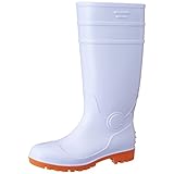 [富士手袋工業] 安全長靴 黒・白 耐油 ロング PVC 先芯入 8893 メンズ WHITE 28.0cm