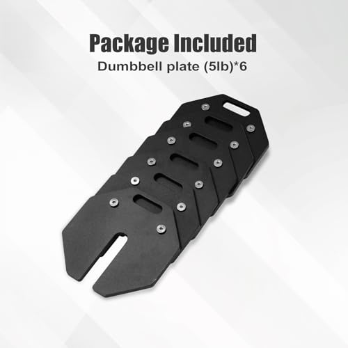 Image of Adjustable Dumbbell Weight Plates, Each 5lb Durable Versatile
