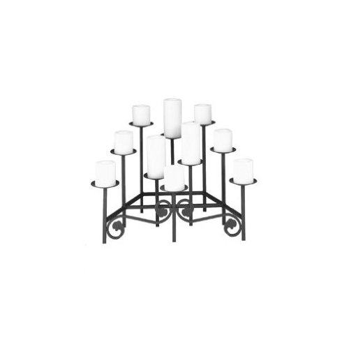 14 in. H Candelabra in Black