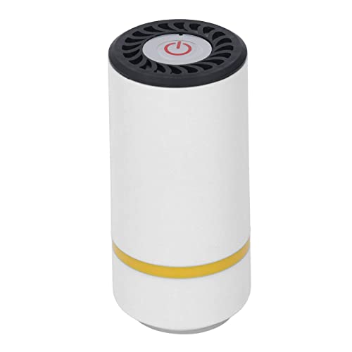Sellador Al Vacío de Mano, Máquina Selladora de Alimentos Al Vacío Automática Máquina Selladora Al Vacío Inalámbrica Portátil para Almacenamiento de Alimentos Embalaje de Ropa (Blanco Marfil)