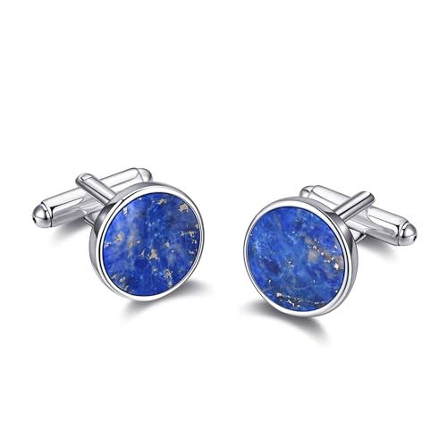 Philip Jones Men's Lapis Gemstone Cufflinks
