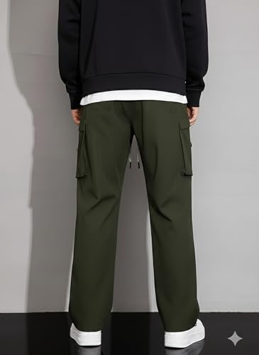 Image of Lymio Cargo for Men || Cotton Cargo Pant || Drawstring Waist Pant (Also Available in Plus Sizes) (149-152)