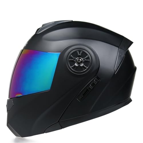 Casco Mujer Moto Reducción de Ruido Cascos Modulares Abatibles para Hombre Esta Homolagado Tea Mirror Coloured Mirror Mitten Masks Abs Toda Estación Estándar Forro Removible