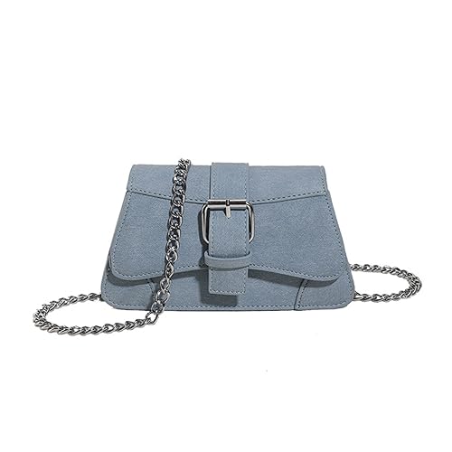 Sac à bandoulière bleu clair léger et minimaliste pour femme