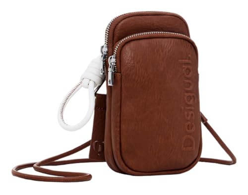 Desigual ACCESSORIES PU SMALL WALLETS, Portefeuille à deux volets aux femmes, BROWN,