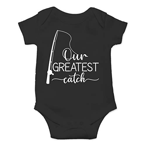 Image of AW Fashions Our Greatest Catch Baby Bodysuit Funny Adorable Infant Romper Outfit Cute Clothing Boys Girls