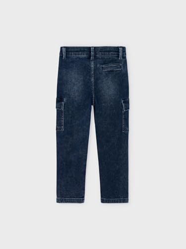 Mayoral Soft Denim Cargo Pants for Boys Blue Black2