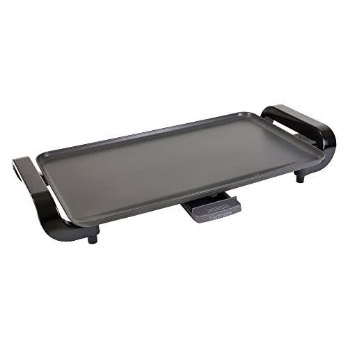 Kenmore Electric Griddle NonStick 1500W Adjustable Temperature 10"x18" Easy to Clean Large Cooking Surface Ideal for Pancakes Grilled Cheese Breakfast and Family Meals by Koolatron - Used condition - US$48.24