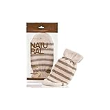 Manopla de fibra y algodón. Acción exfoliante suave