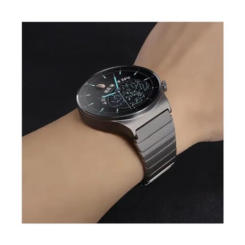 Bracelet acier inoxydable 22mm noir compatible Huawei Galaxy Watch