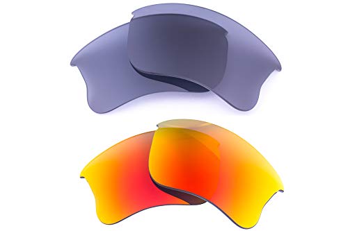 Image of Polarized Replacement Lenses Compatible with Oakley Flak Jacket XLJ Sunglasses - Crafted in USA -