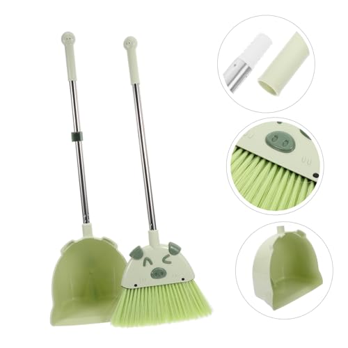 Ipetboom 2 Sätze Besen Kehrschaufel Set Haushalt Spielset Haushalt Kehrmaschine Kinderbesen und Kehrblech Set Mini Kehrblech und Besen kochlöffel Auto Lücken Bürste Mini-Besen pp – Bild 4