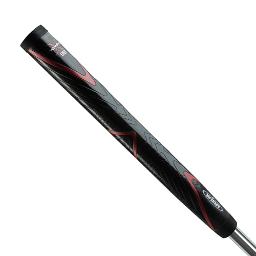 Winn Pro X 1.18 Putter Grip (Midsize, Black/Red),Winn Pro X 1.18 WPX18-BK