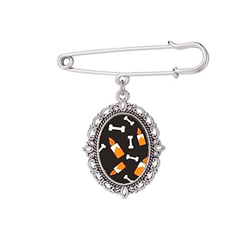Broche d'Halloween Candle B pour fixer un châle ou décorer une robe