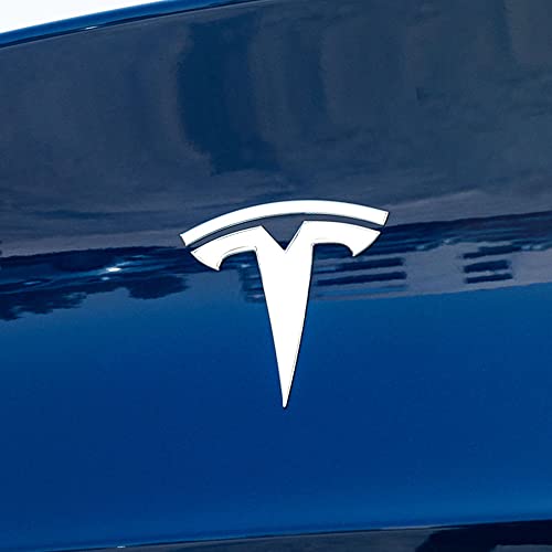 Image of IPG Compatible with Model Y Decal Sticker (8 Logo Set) Overlay Stickers Do it Yourself Stickers Set Personalize Your Tesla (Gloss White)