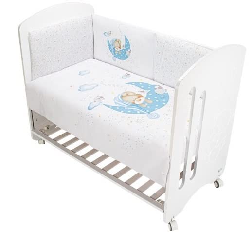 Cunas Interbaby 18 Interbaby - Set Nórdico Bear Sleeping Interbaby Rosa Cuna 60 x 120...