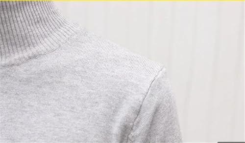 Rfmfkkg Mens Half Zipper Pullover Sweater Turtleneck Raglan Long Sleeve Sweaters Warm Business Sweaters4